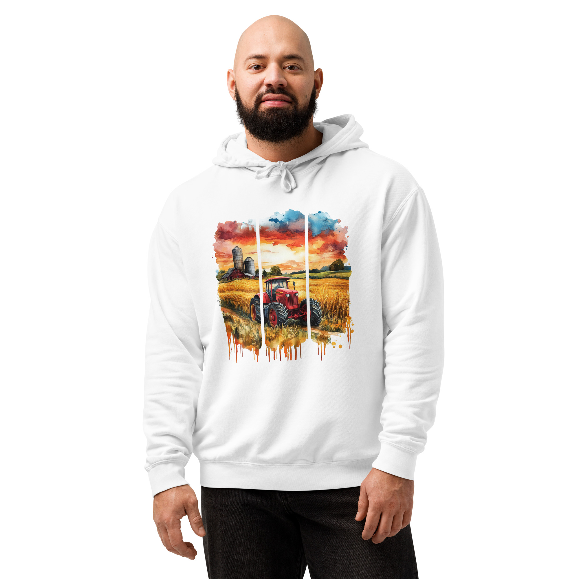 Unisex garment-dyed lightweight hoodie