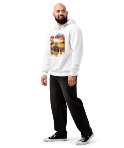 Alternative view of Unisex garment-dyed lightweight hoodie